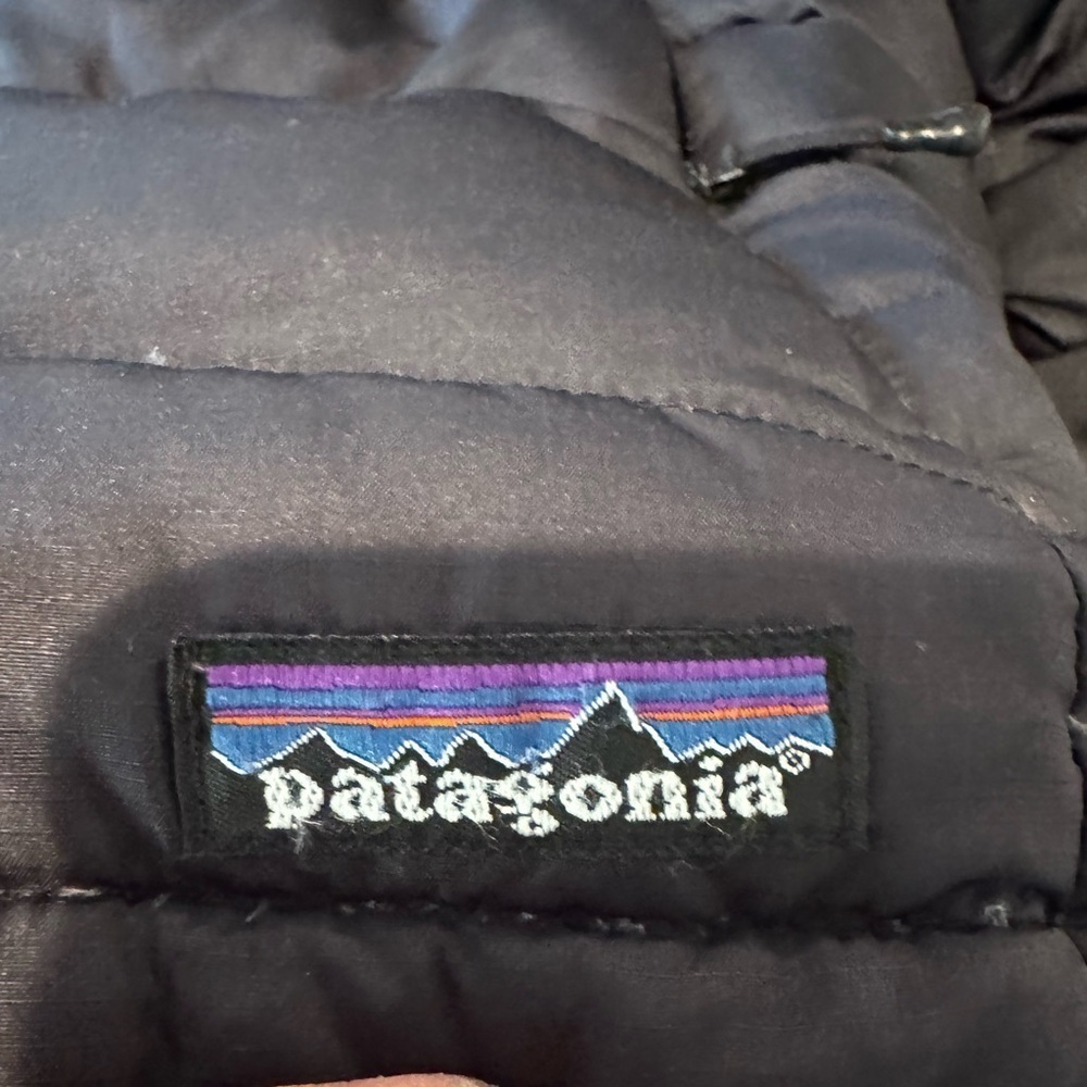 Patagonia Black Goose Down Puffer Jacket Women M Gorpcore Outdoor Hiking - U BIN - Picture 4 of 8